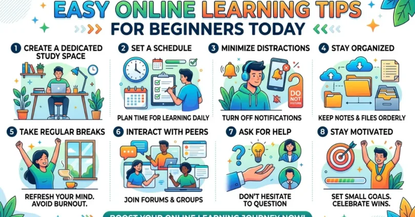 easy online learning tips for beginners today