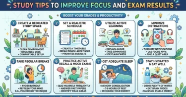 study tips to improve focus and exam results